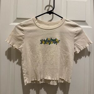 PS / LA Freshly Squeezed Lemon Baby Tee Size Small